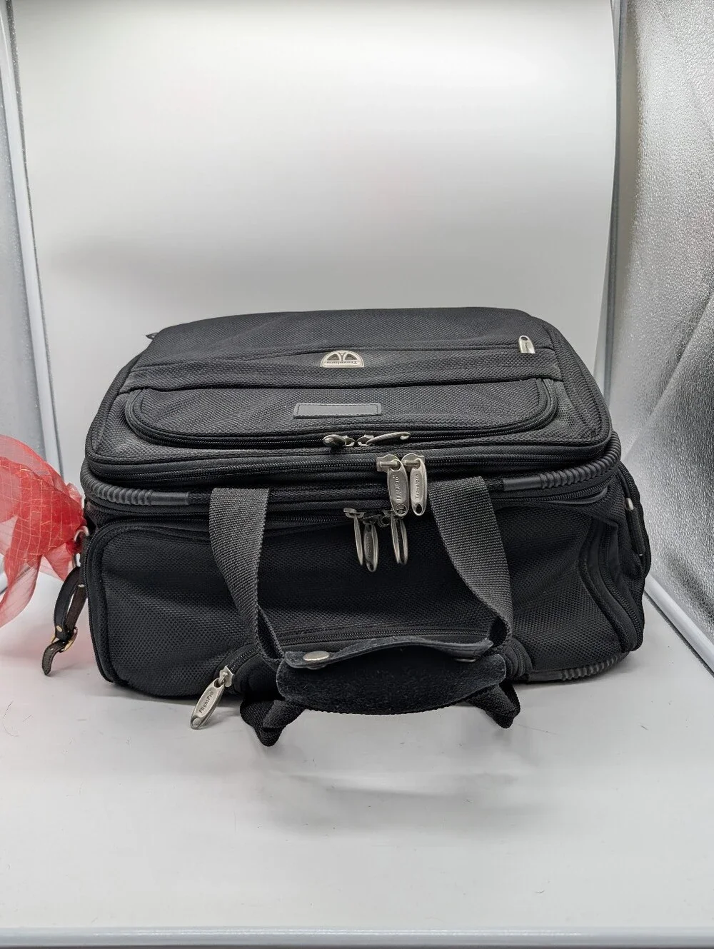Travelpro FlightPro 3 Rolling Briefcase Bag | Black Carry-On Pilot Tote